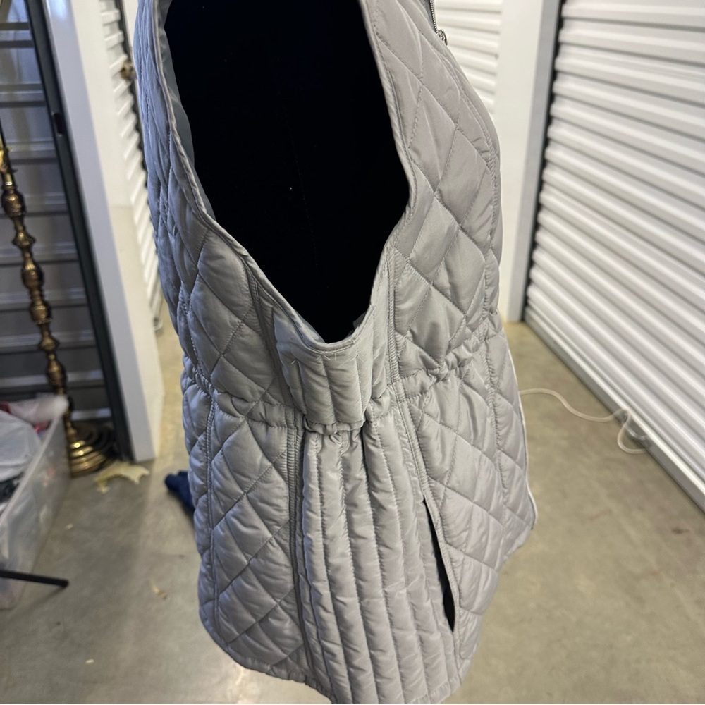 Ruby Rd. Quilted Gray‎ Vest - Picture 4 of 5